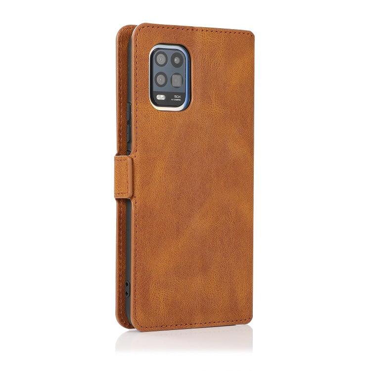 For Xiaomi Mi 10 Lite Retro Magnetic Closing Clasp Horizontal Flip Leather Case with Holder & Card Slots & Photo Frame & Wallet