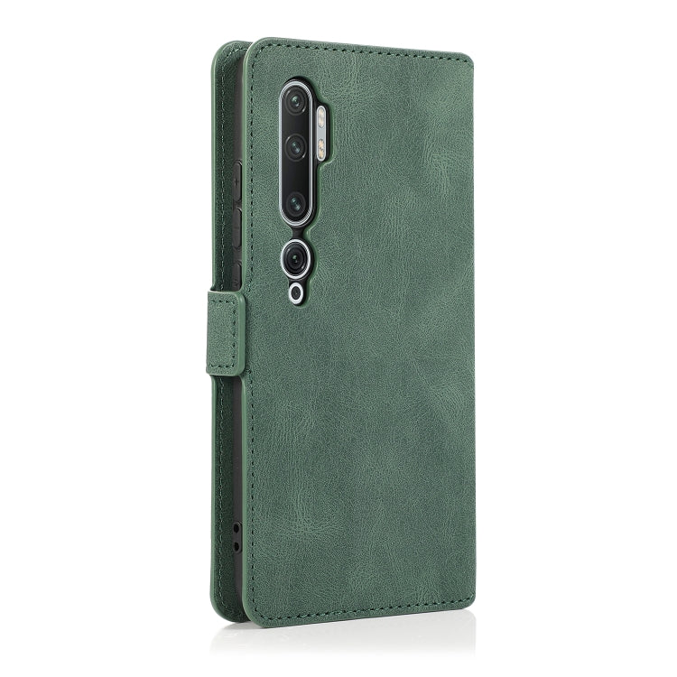 For Xiaomi Mi Note 10 Pro Retro Magnetic Closing Clasp Horizontal Flip Leather Case with Holder & Card Slots & Photo Frame & Wallet
