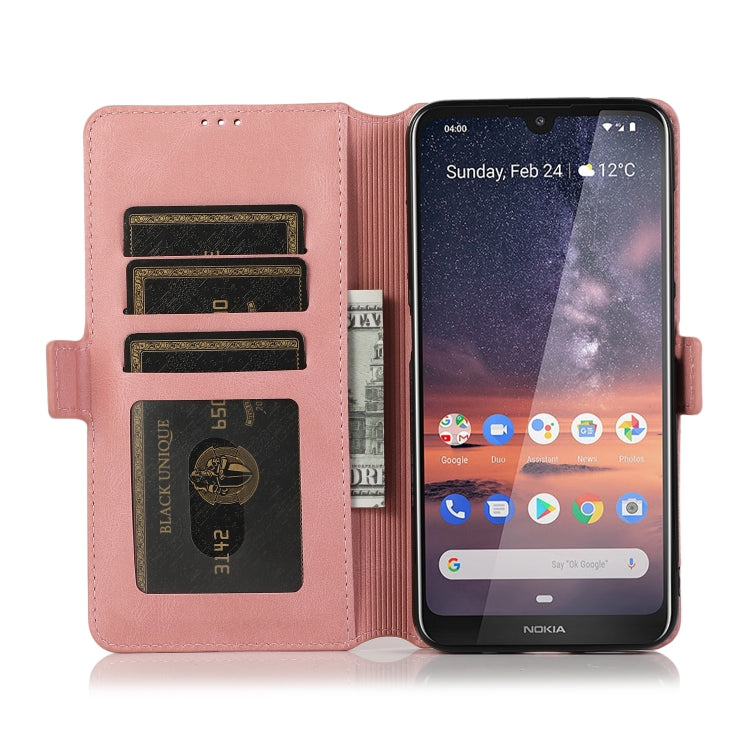 For Nokia 3.2 Retro Magnetic Closing Clasp Horizontal Flip Leather Case with Holder & Card Slots & Photo Frame & Wallet
