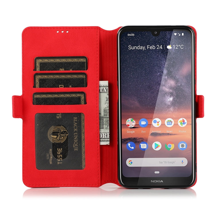 For Nokia 3.2 Retro Magnetic Closing Clasp Horizontal Flip Leather Case with Holder & Card Slots & Photo Frame & Wallet