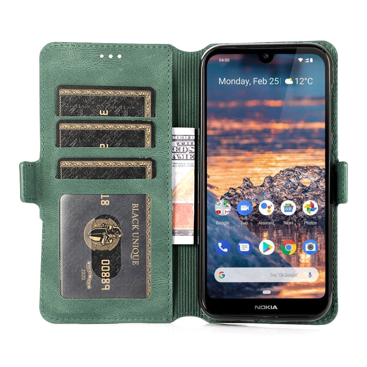 For Nokia 4.2 Retro Magnetic Closing Clasp Horizontal Flip Leather Case with Holder & Card Slots & Photo Frame & Wallet