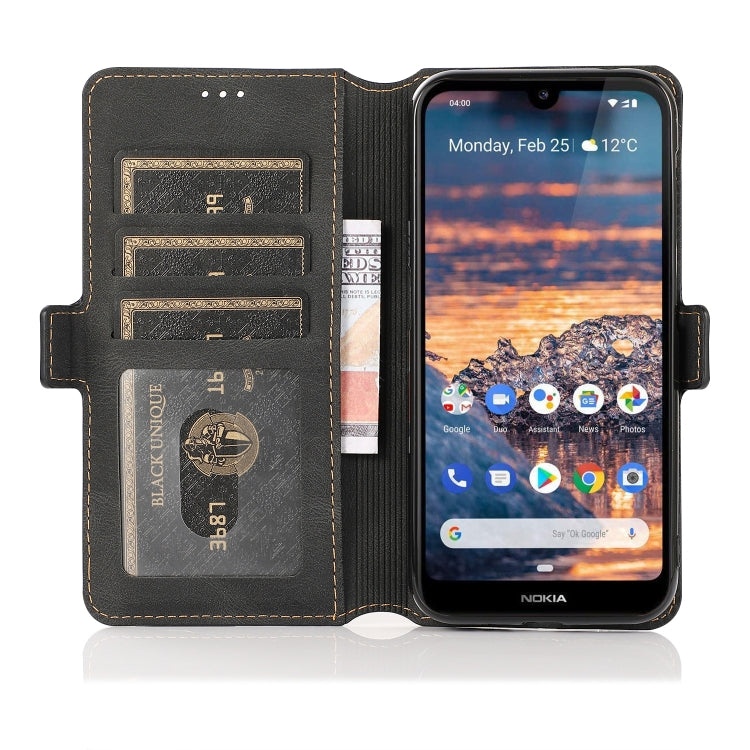 For Nokia 4.2 Retro Magnetic Closing Clasp Horizontal Flip Leather Case with Holder & Card Slots & Photo Frame & Wallet