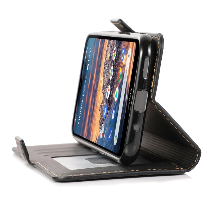 For Nokia 4.2 Retro Magnetic Closing Clasp Horizontal Flip Leather Case with Holder & Card Slots & Photo Frame & Wallet