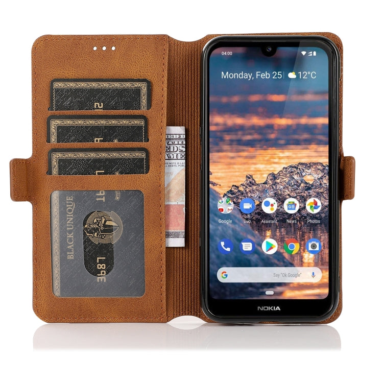 For Nokia 4.2 Retro Magnetic Closing Clasp Horizontal Flip Leather Case with Holder & Card Slots & Photo Frame & Wallet