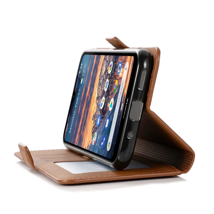 For Nokia 4.2 Retro Magnetic Closing Clasp Horizontal Flip Leather Case with Holder & Card Slots & Photo Frame & Wallet