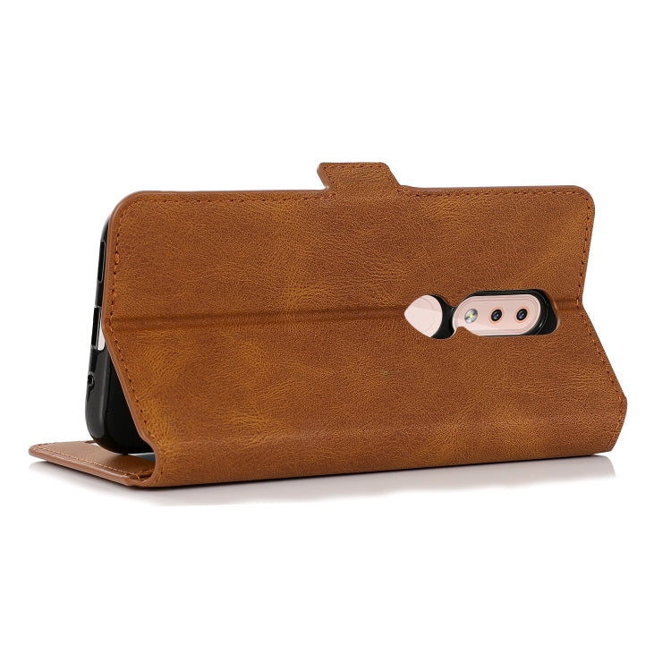 For Nokia 4.2 Retro Magnetic Closing Clasp Horizontal Flip Leather Case with Holder & Card Slots & Photo Frame & Wallet