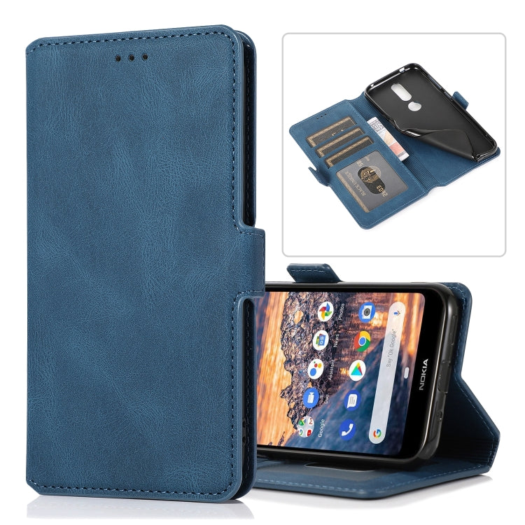 For Nokia 4.2 Retro Magnetic Closing Clasp Horizontal Flip Leather Case with Holder & Card Slots & Photo Frame & Wallet