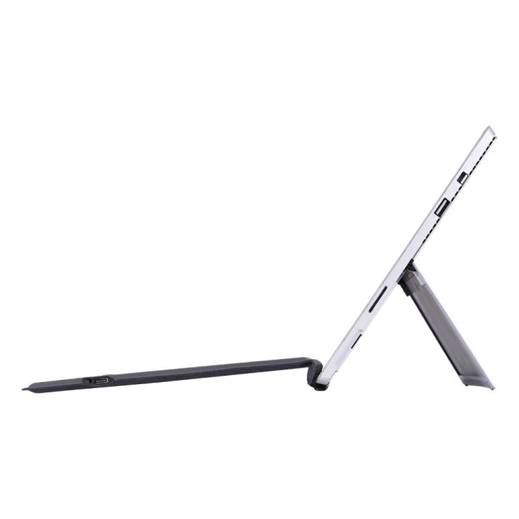 For Microsoft Surface Pro 7+ / 7 / 6 1109-D Ultra-thin Detachable Backlight Bluetooth Keyboard Leather Tablet Case with Touchpad - Black