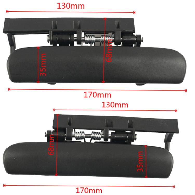Pair Car Left and Right Door Outside Handle for Citroen Xsara 1997-2005 9101L9, 9101L8 - Black