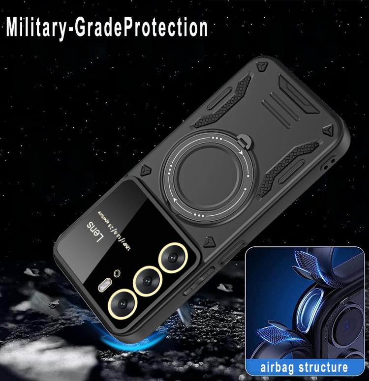 For Realme C75 4G Large Window MagSafe Holder Phone Case