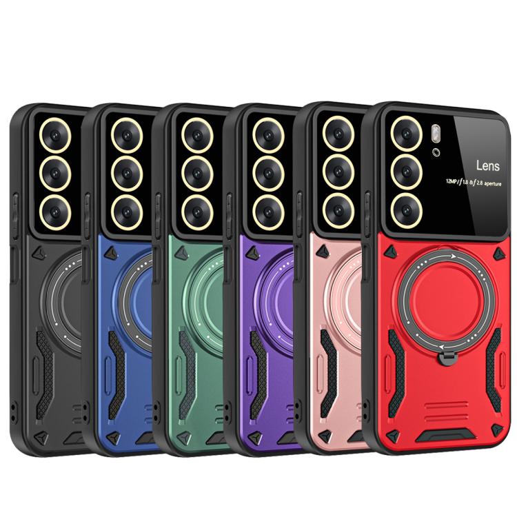 For Realme C75 4G Large Window MagSafe Holder Phone Case
