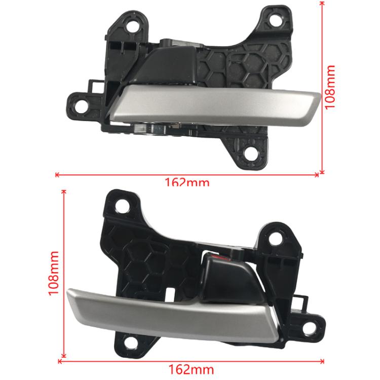 Pair Car Left and Right Door Inside Handle for Hyundai Elantra 2017-2020 82620-F2000, 82610-F2000 - Black + Silver
