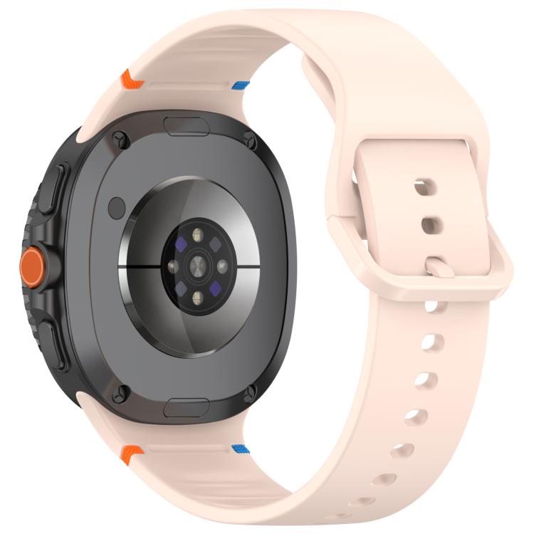 For Samsung Galaxy Watch8 Classic 46mm / Watch8 44mm / 40mm xDfind Stitched Solid Color Silicone Watch Band, Size:20mm