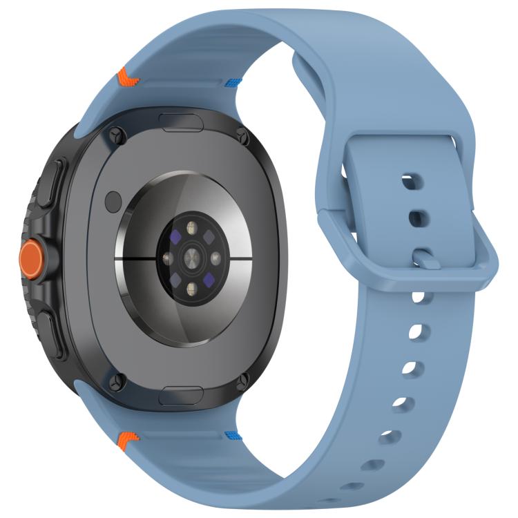 For Samsung Galaxy Watch8 Classic 46mm / Watch8 44mm / 40mm xDfind Stitched Solid Color Silicone Watch Band, Size:20mm