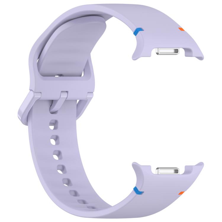 For Samsung Galaxy Watch8 Classic 46mm / Watch8 44mm / 40mm xDfind Stitched Solid Color Silicone Watch Band, Size:20mm