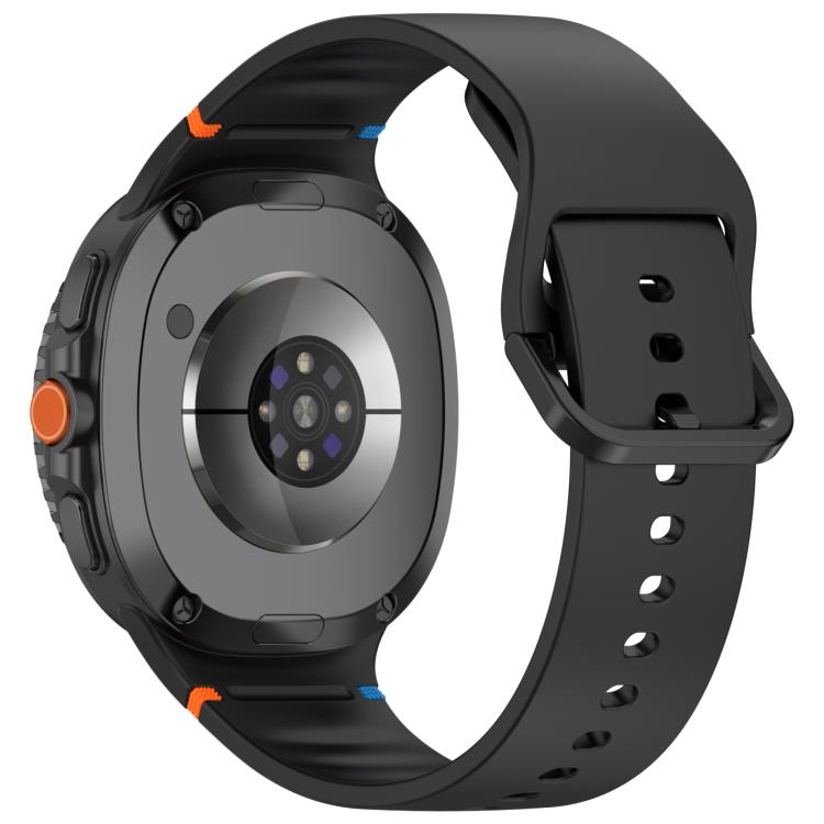 For Samsung Galaxy Watch8 Classic 46mm / Watch8 44mm / 40mm xDfind Stitched Solid Color Silicone Watch Band, Size:20mm