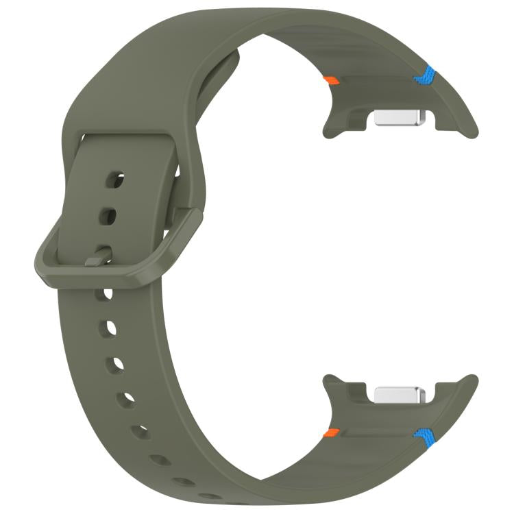 For Samsung Galaxy Watch8 Classic 46mm / Watch8 44mm / 40mm xDfind Stitched Solid Color Silicone Watch Band, Size:20mm