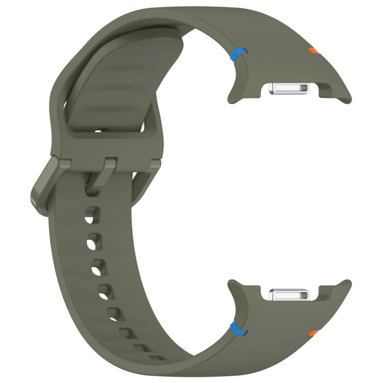 For Samsung Galaxy Watch8 Classic 46mm / Watch8 44mm / 40mm xDfind Stitched Solid Color Silicone Watch Band, Size:20mm