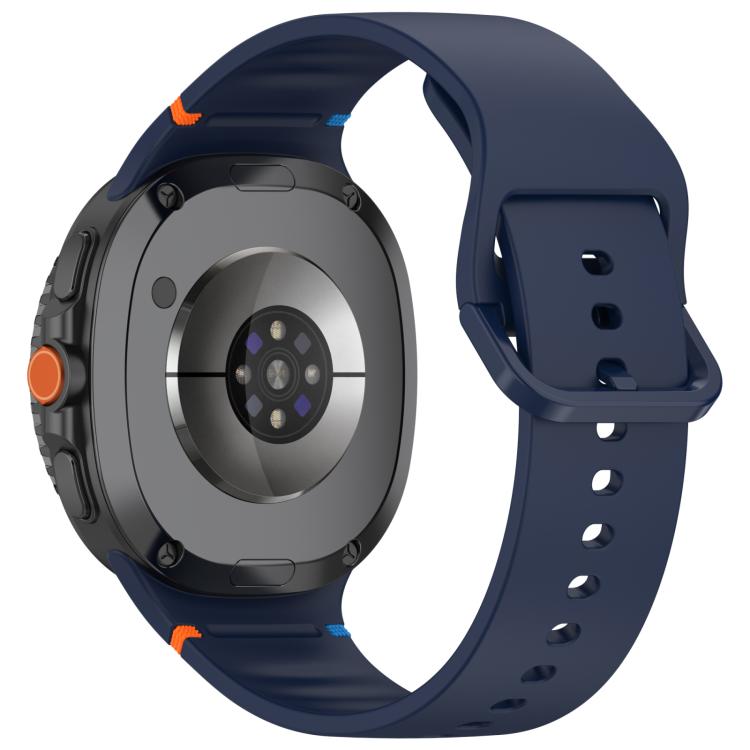 For Samsung Galaxy Watch8 Classic 46mm / Watch8 44mm / 40mm xDfind Stitched Solid Color Silicone Watch Band, Size:20mm