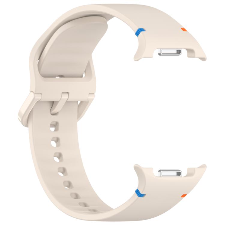 For Samsung Galaxy Watch8 Classic 46mm / Watch8 44mm / 40mm xDfind Stitched Solid Color Silicone Watch Band, Size:20mm