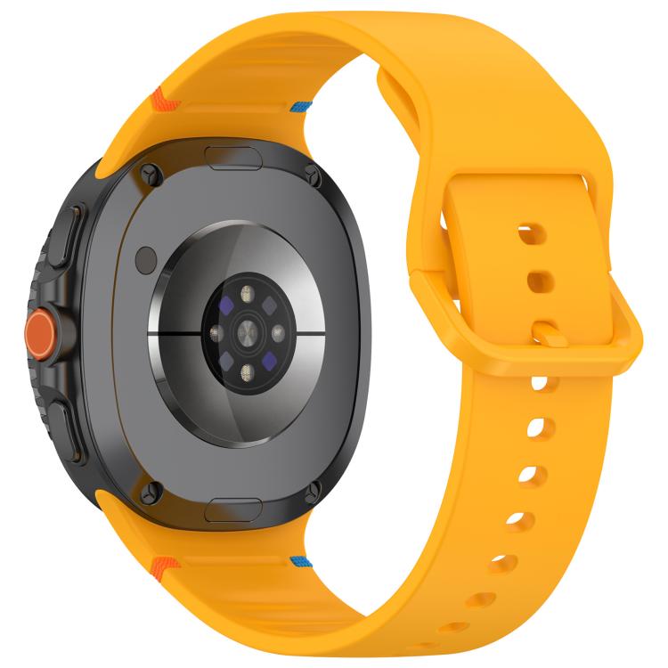 For Samsung Galaxy Watch8 Classic 46mm / Watch8 44mm / 40mm xDfind Stitched Solid Color Silicone Watch Band, Size:20mm