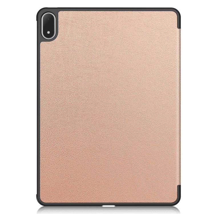 For OnePlus Pad 2 Pro / Pad 3 Global Custer Texture 3-Fold Holder Leather Smart Tablet Case