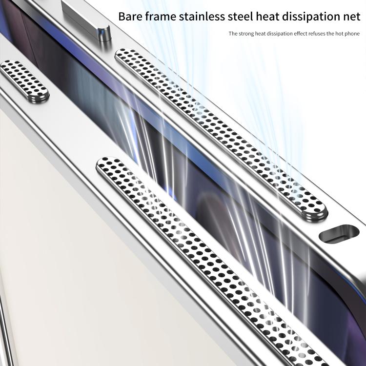 For Google Pixel 9a Metal Frame Heat Dissipation Phone Case