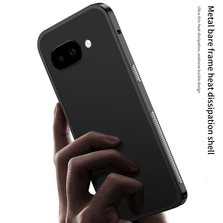 For Google Pixel 9a Metal Frame Heat Dissipation Phone Case