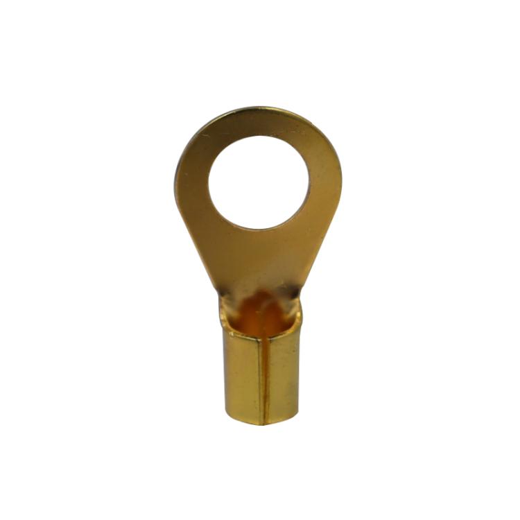 10 Pairs / Set 8GA Car Audio Modification Brass Terminal Crimp - Fork + Round