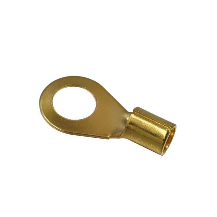 10 Pairs / Set 8GA Car Audio Modification Brass Terminal Crimp - Fork + Round