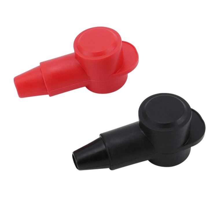 3 Pairs / Set Car Battery Pile Head PVC Protective Cover - Black + Red