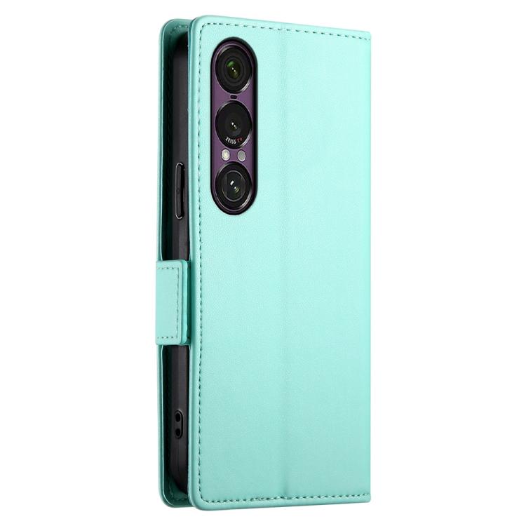 For Sony Xperia 1 VII Side Buckle Magnetic Frosted Leather Phone Case