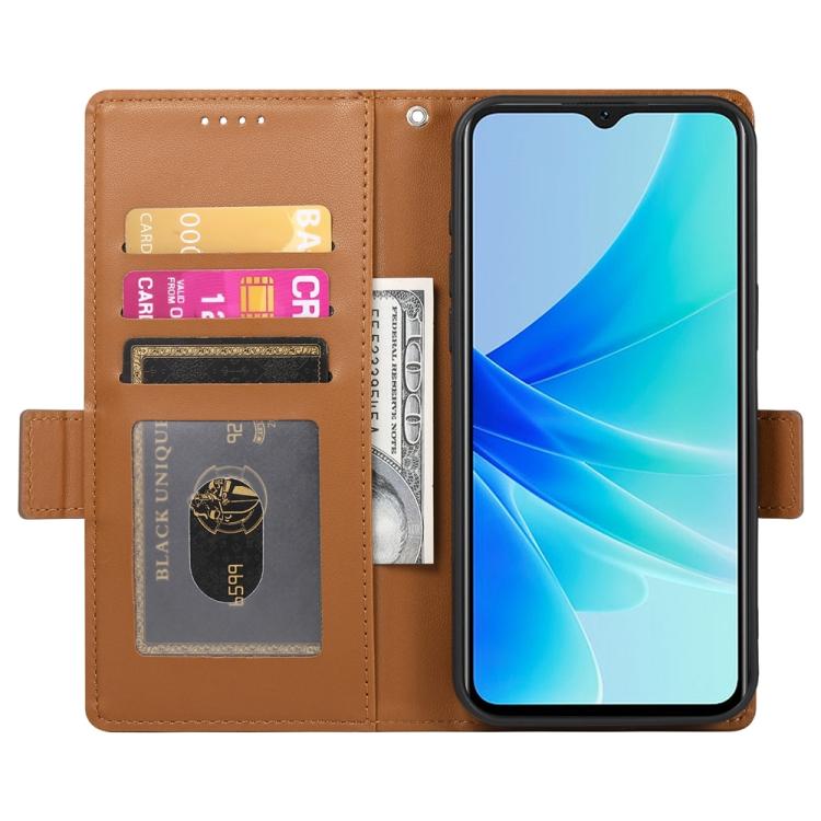 For Sony Xperia 1 VII Side Buckle Magnetic Frosted Leather Phone Case