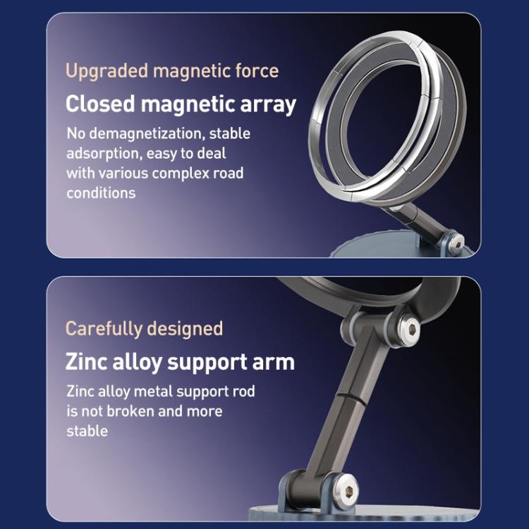BDK103 Vacuum Adsorption Magnetic Folding Car Phone Holder