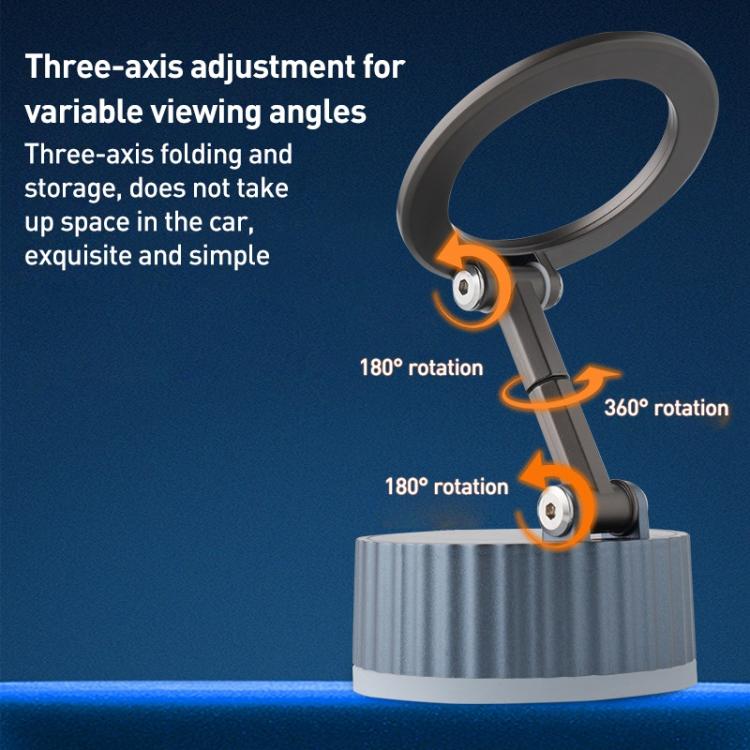 BDK103 Vacuum Adsorption Magnetic Folding Car Phone Holder