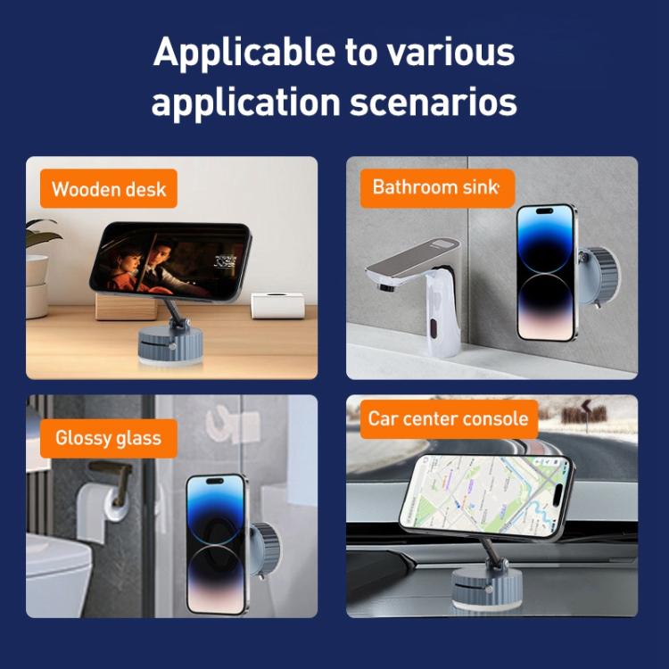 BDK104 Vacuum Adsorption Magnetic Folding Car Phone Holder