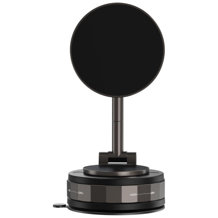 CCT30-2F Rotating Vacuum Adsorption Magnetic Car Phone Holder - Black