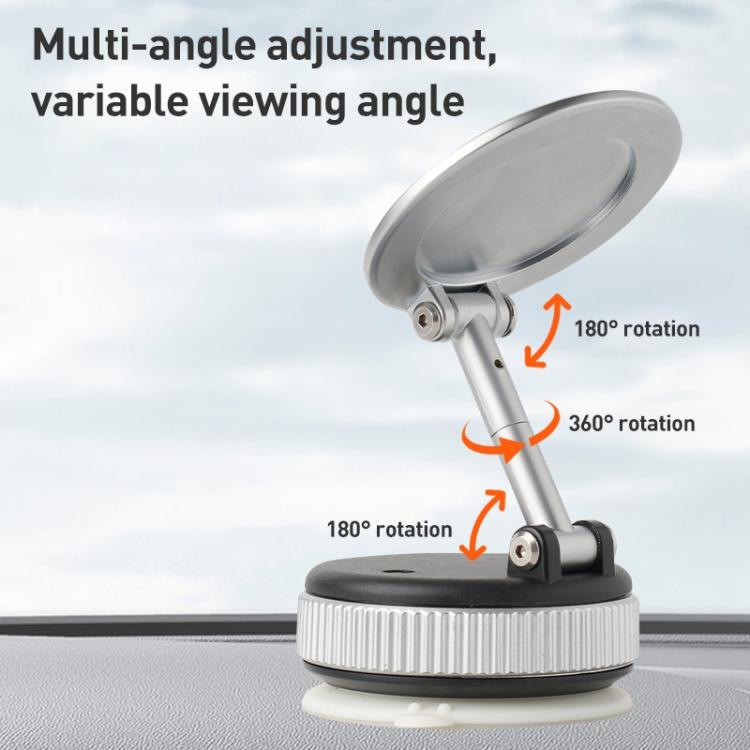 XZK102 Folding Vacuum Adsorption Magnetic Car Phone Holder