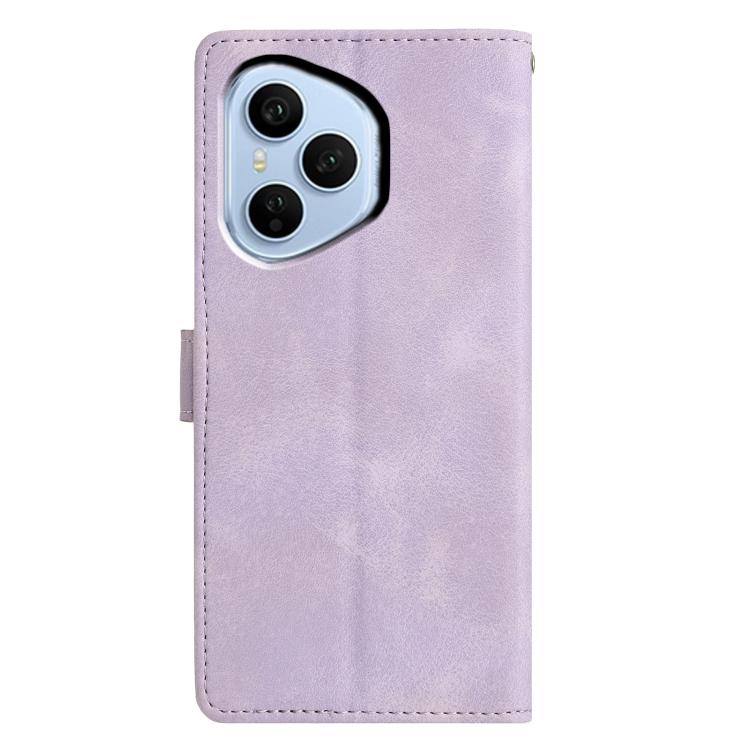 For Honor 400 Pro Global 160.8mm Triangles Embossed Leather Phone Case