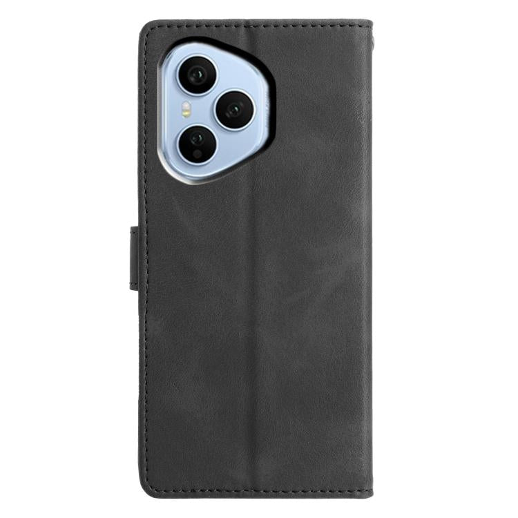 For Honor 400 Pro Global 160.8mm Triangles Embossed Leather Phone Case