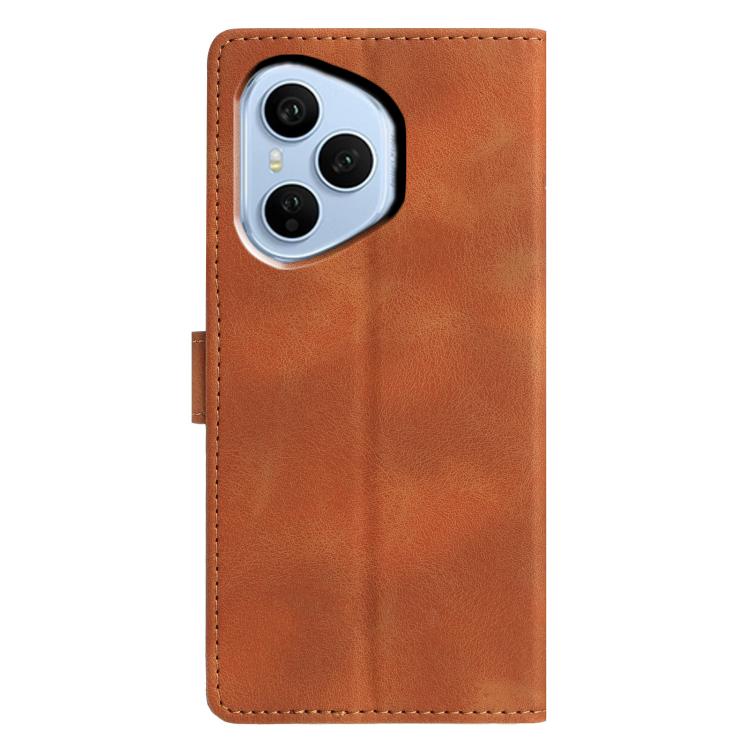 For Honor 400 Pro Global 160.8mm Triangles Embossed Leather Phone Case