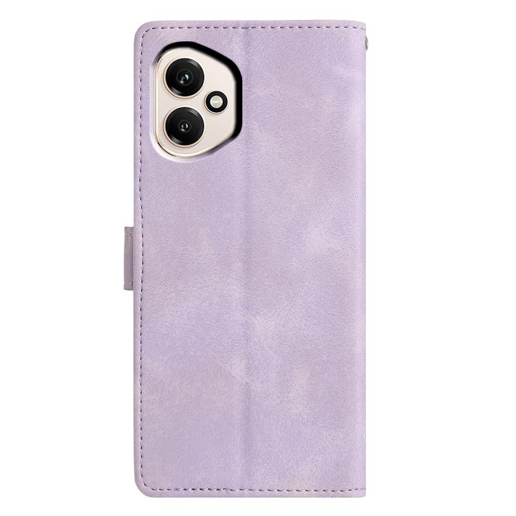 For Honor 400 Global 156.5mm Triangles Embossed Leather Phone Case