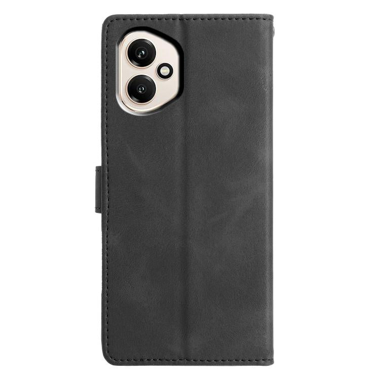For Honor 400 Global 156.5mm Triangles Embossed Leather Phone Case