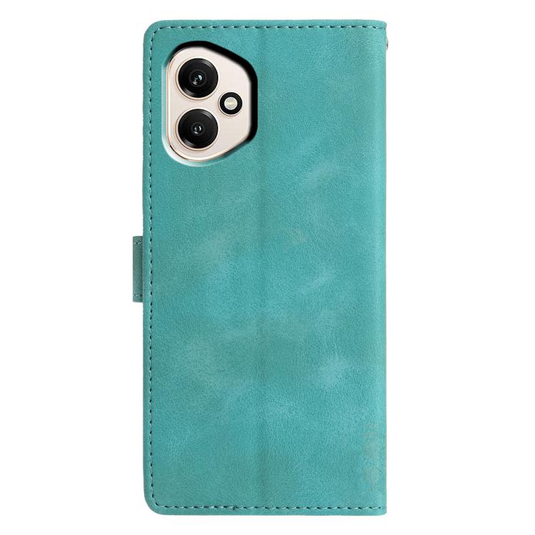 For Honor 400 Global 156.5mm Triangles Embossed Leather Phone Case