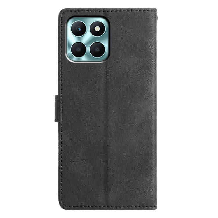 For Honor X6c 4G Triangles Embossed Leather Phone Case