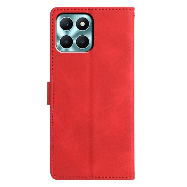 For Honor X6c 4G Triangles Embossed Leather Phone Case