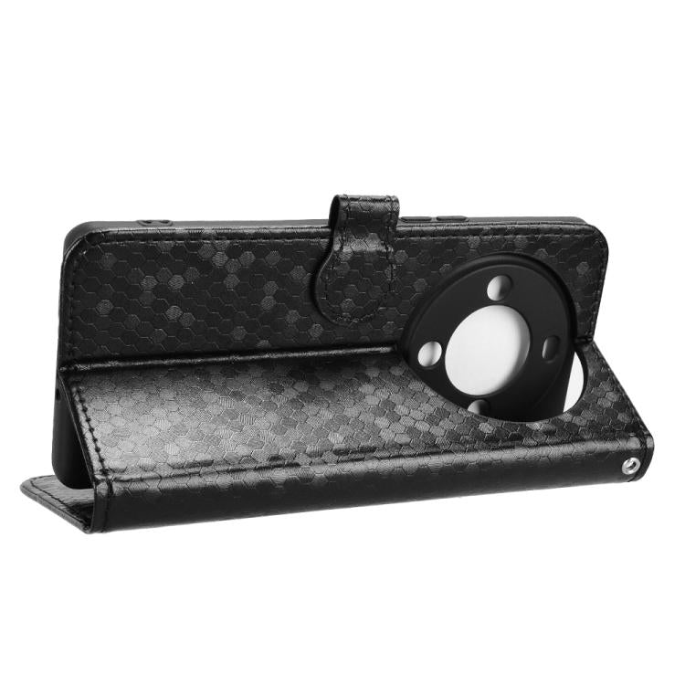 For Fossibot S3 Pro Honeycomb Dot Texture Leather Phone Case