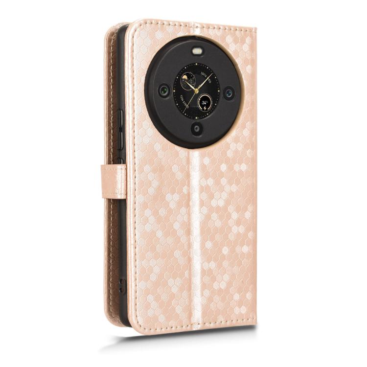 For Fossibot S3 Pro Honeycomb Dot Texture Leather Phone Case