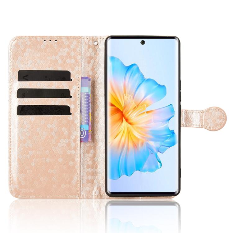 For Fossibot S3 Pro Honeycomb Dot Texture Leather Phone Case