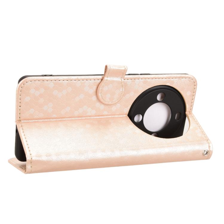 For Fossibot S3 Pro Honeycomb Dot Texture Leather Phone Case
